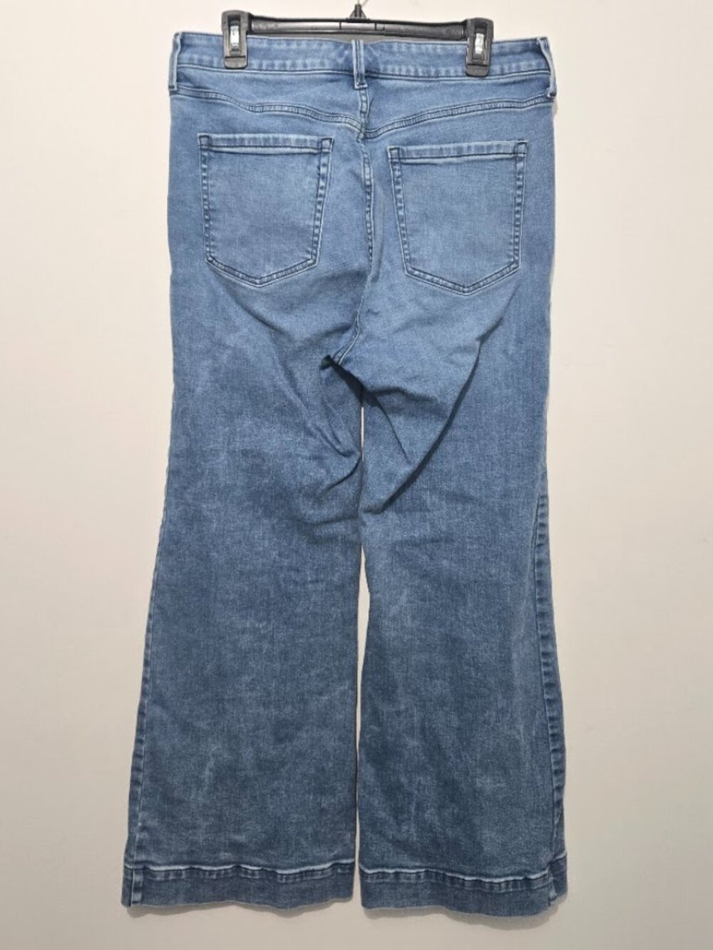 Belle Isle Torrid Blue High Rise Flare Jeans Sz 12R Premium Denim Festival Boho - Picture 4 of 12